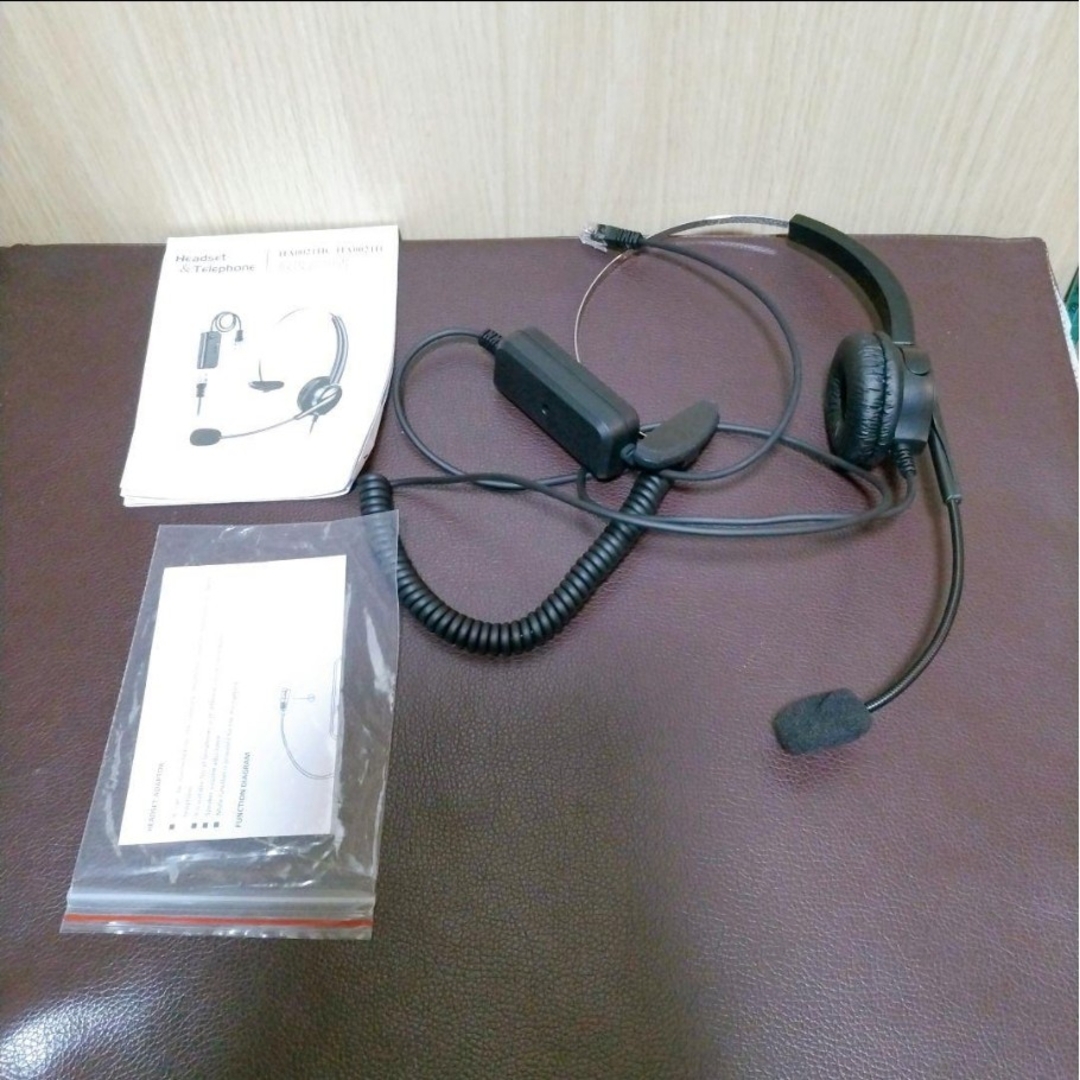 ヘッドセット固定電話用 片耳 電話機用ヘッドフォン スマホ/家電/カメラのオーディオ機器(ヘッドフォン/イヤフォン)の商品写真