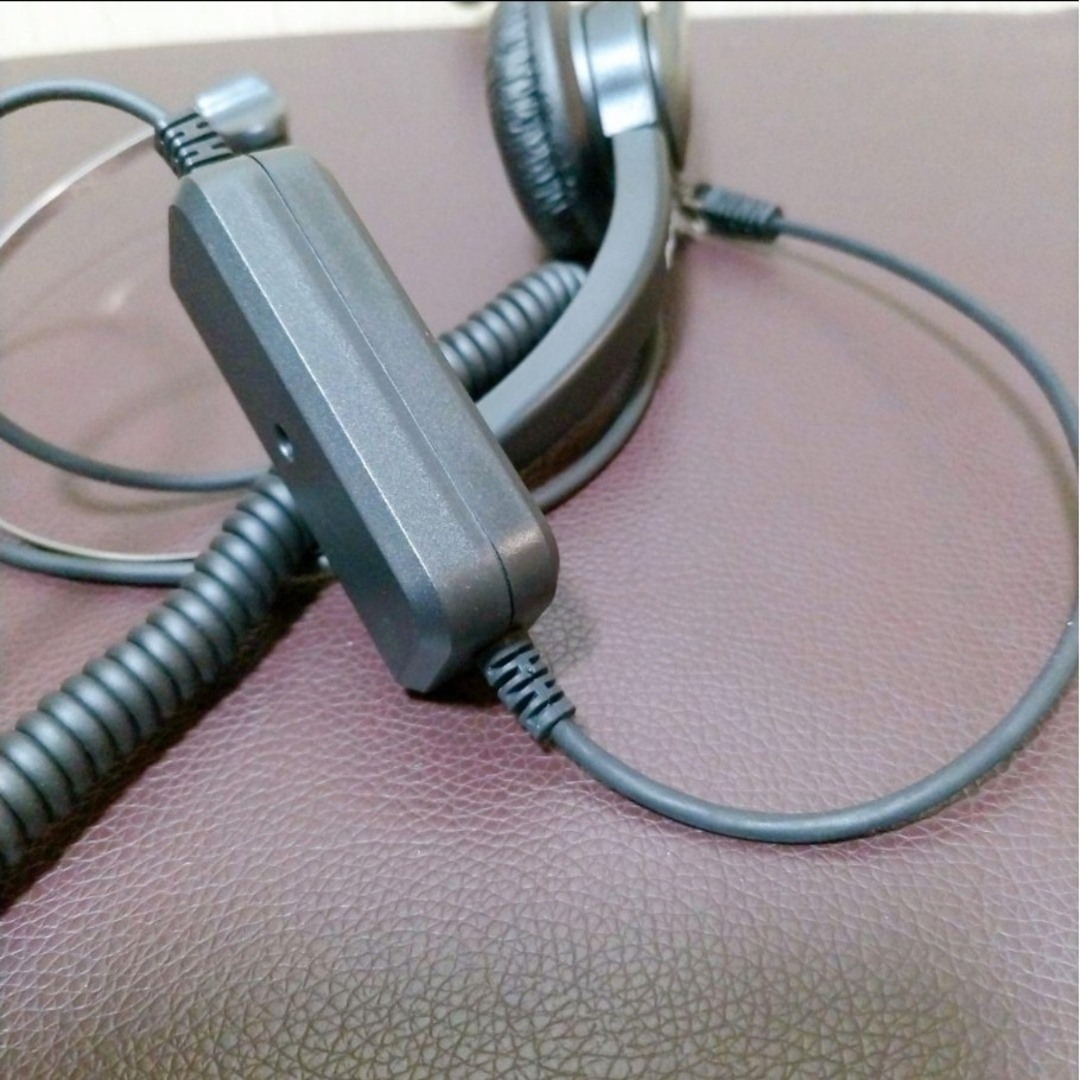 ヘッドセット固定電話用 片耳 電話機用ヘッドフォン スマホ/家電/カメラのオーディオ機器(ヘッドフォン/イヤフォン)の商品写真