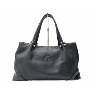 Kitamura - Kitamura　キタムラ　牛革ハンドバッグ　ブラック　ゴールド金具　レザー　シンプル　ウィメンズ　レディース　ギフト　プレゼント包装可【中古】松山朝生田店