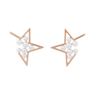 タサキ(TASAKI)のタサキ ピアス アブストラクト スター 真珠 パール K18PGピンクゴールド/K18YGイエローゴールド/サクラゴールド(ピアス)
