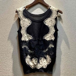 ドルチェアンドガッバーナ(DOLCE&GABBANA)のDOLCE&GABBANA ドルチェ＆ガッバーナ レース ノースリーブ ニット(ニット/セーター)