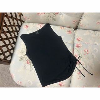 エフデ(ef-de)のエフデ　ef-de　ノースリーブ　カットソー　黒(Tシャツ(半袖/袖なし))