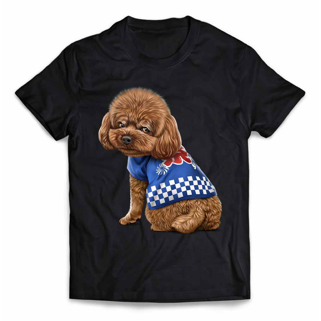 プードル 犬 いぬ 法被 夏祭り 半袖 Tシャツ メンズ レディース キッズ メンズのトップス(Tシャツ/カットソー(半袖/袖なし))の商品写真