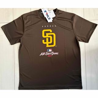 メジャーリーグベースボール(MLB)の新品　 LL サイズ　MLB パドレス　半袖Tシャツ　2025オールスター　茶色(Tシャツ/カットソー(半袖/袖なし))
