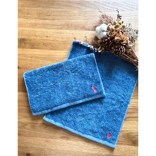 ポロラルフローレン(POLO RALPH LAUREN)の新品　ラルフローレン　フェイスタオル　2枚セット(タオル/バス用品)