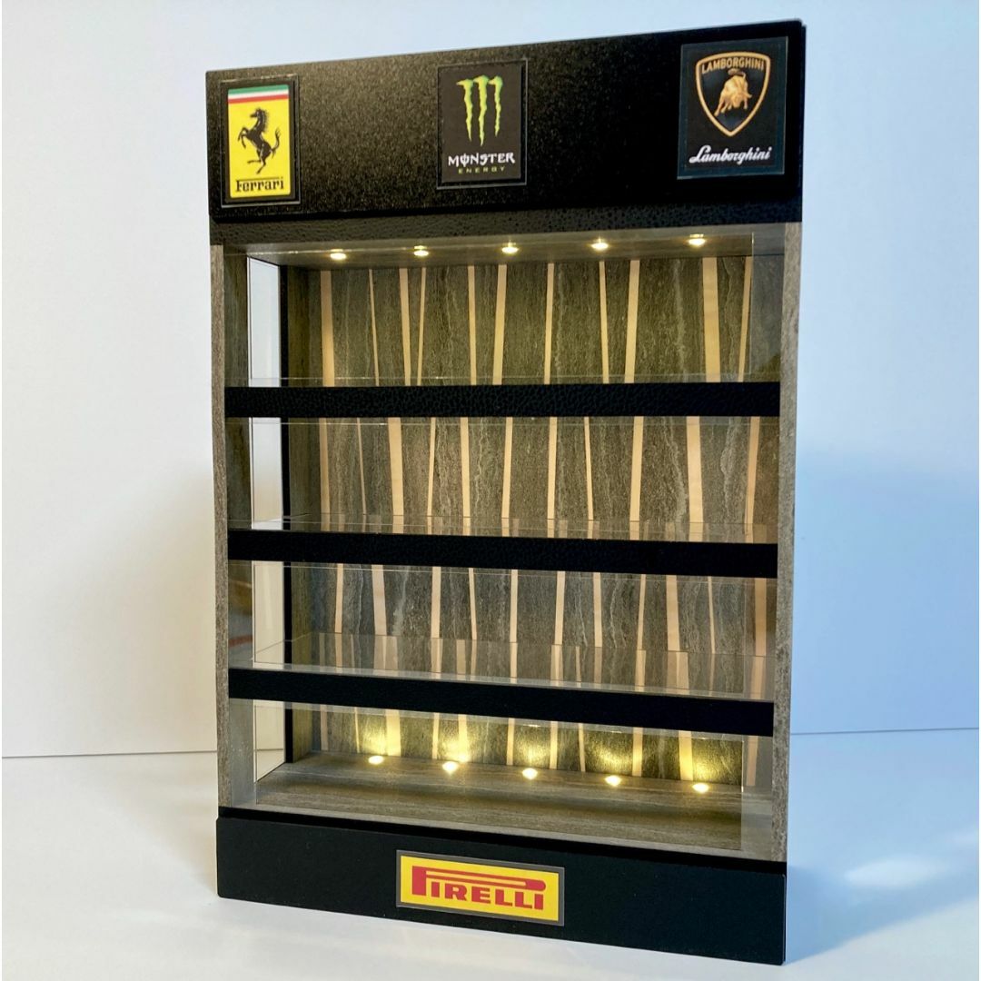 1/64展示20台・砂岩&BK・4層式ディスプレーBOX/スタイリッシュジオラマ エンタメ/ホビーのおもちゃ/ぬいぐるみ(ミニカー)の商品写真