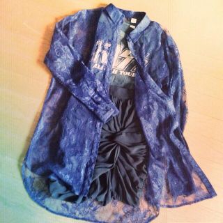 エイチアンドエム(H&M)のH&M♩*+レースシャツ(シャツ/ブラウス(長袖/七分))