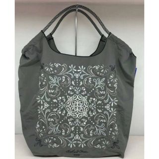 刺繍　エコバッグ　バンダナ柄　ボールアンドチェーン　軽量　夏(トートバッグ)