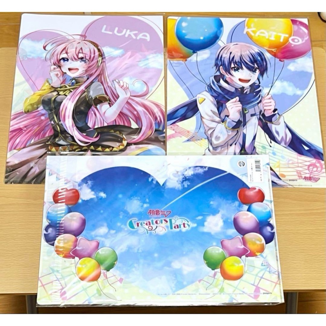 初音ミク Creators Party 白雪とわ クリアファイル 3枚セット 初音ミク Creators Party 白雪とわ クリアファイル 3枚セットの