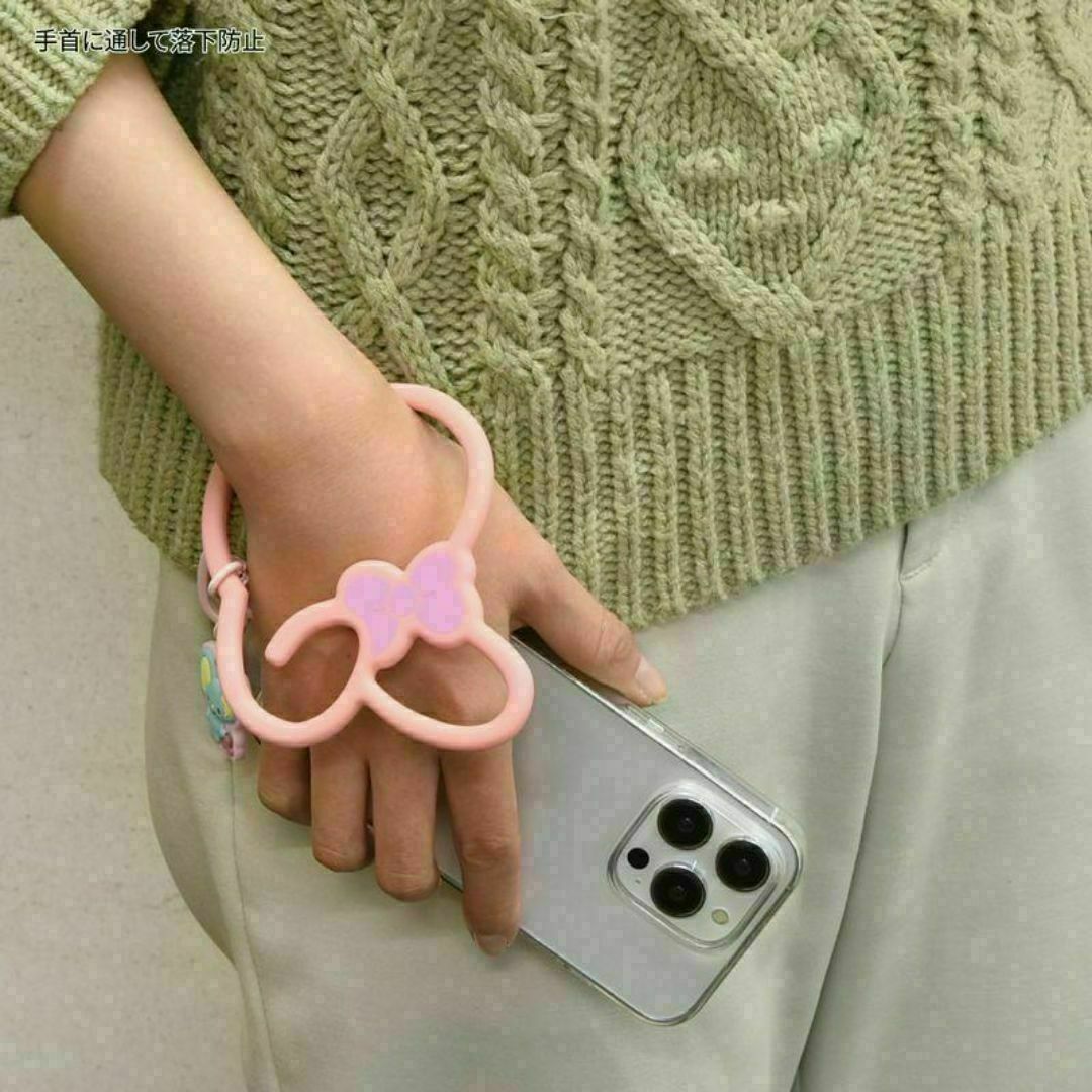 マイメロディ(マイメロディ)のマイメロディ マルチリングプラス かわいいシリコンブレスレット 落下防止 スマホ/家電/カメラのスマホアクセサリー(ストラップ/イヤホンジャック)の商品写真