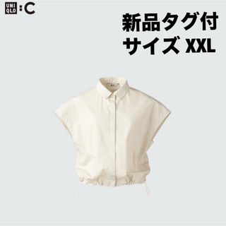 ユニクロ(UNIQLO)のユニクロCクロップドシャツ　ノースリーブ(シャツ/ブラウス(半袖/袖なし))