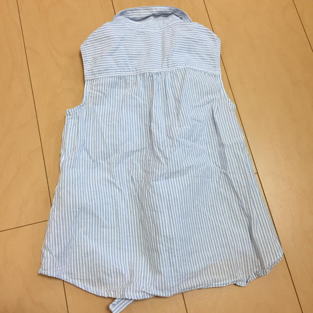 ZARA KIDS(ザラキッズ)のZARA ストライプシャツ キッズ/ベビー/マタニティのキッズ服女の子用(90cm~)(Tシャツ/カットソー)の商品写真