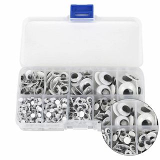 動く 目玉 シール 730個セット 4mm/5mm/6mm/8mm/10mm/1(その他)