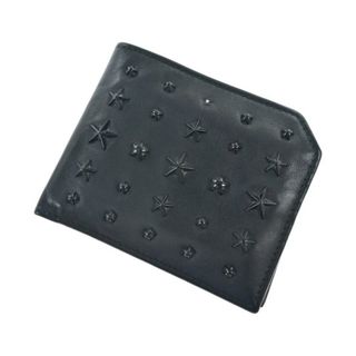 ジミーチュウ(JIMMY CHOO)のJIMMY CHOO ジミーチュー 財布・コインケース  黒 【古着】【中古】【送料無料】(折り財布)