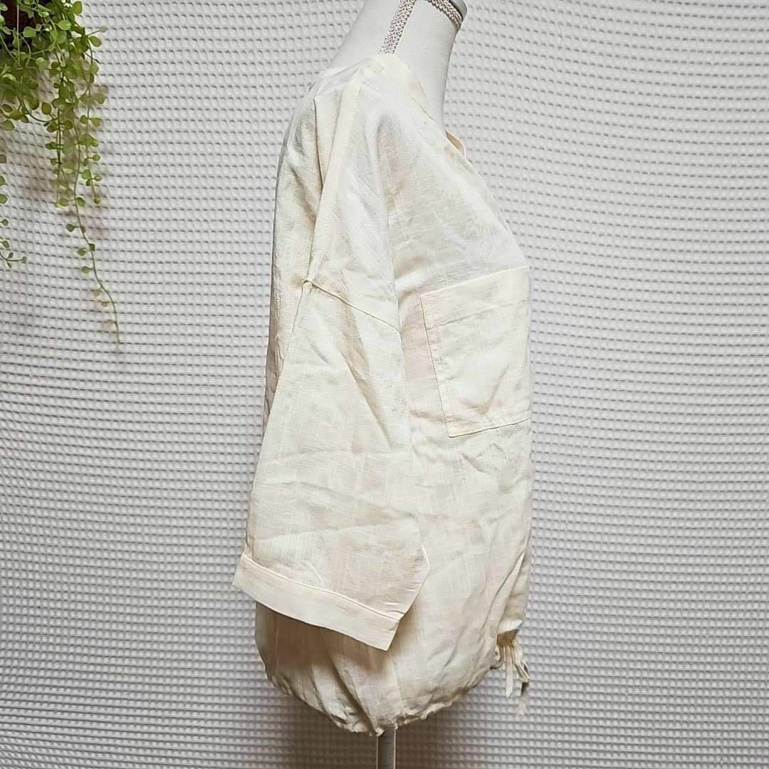 one*way(ワンウェイ)の《美品》one way アイボリー ボタン付きシャツ F レディースのトップス(シャツ/ブラウス(長袖/七分))の商品写真