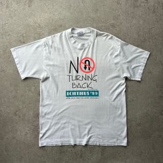 ヴィンテージ(VINTAGE)の80s90s 宗教イベントtシャツ USA製 L ホワイト キリスト教 イクサス(Tシャツ/カットソー(半袖/袖なし))
