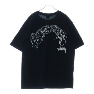 ステューシー(STUSSY)のSTUSSY ステューシー SHUFFLE PIGMENT DYED TEE シャッフル ピグメント ダイ バックプリントTシャツ 半袖カットソー ブラック(Tシャツ/カットソー(半袖/袖なし))