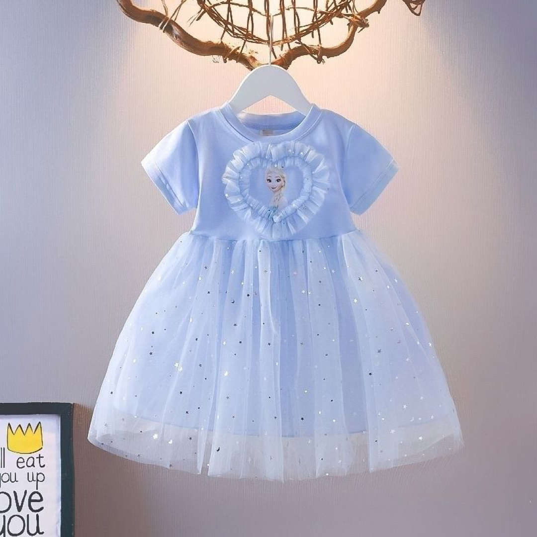 エルサ　ドレス　コスプレ 仮装 衣装 キッズ/ベビー/マタニティのキッズ服女の子用(90cm~)(ドレス/フォーマル)の商品写真