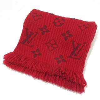 LOUIS VUITTON - LOUIS VUITTON(ルイヴィトン) マフラー エシャルプロゴマニア M72432 ルビー ウール、シルク