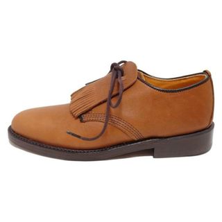 YUKETEN(ユケテン) シューズ 5 メンズ美品  - ブラウン×ダークブラウン フリンジ（着脱可） レザー(その他)