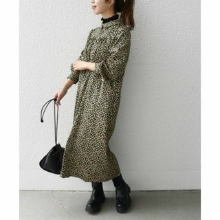 プチリーフ&フラワープリント2WAY ワンピース ウォッシャブル