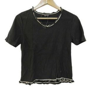 ソニアリキエル(SONIA RYKIEL)のSONIARYKIEL(ソニアリキエル) 半袖カットソー サイズ40 M レディース - 黒×白 クルーネック(カットソー(半袖/袖なし))
