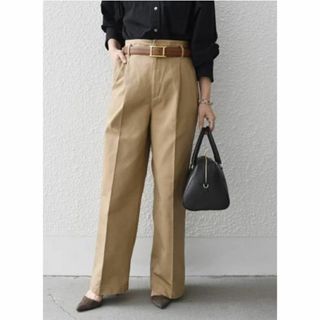シップス(SHIPS)の新品未使用タグ付き SHIPS 手洗い可能 タックチノパン コットン100% L(チノパン)