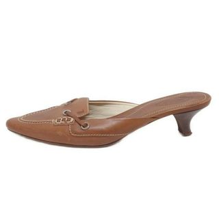 トッズ(TOD'S)のTOD'S(トッズ) ミュール 36 1/2 レディース - ブラウン レザー(ミュール)