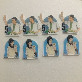 ハイキュー!!  モスバーガー　ダイカットシール　8枚セット　田中　清水(その他)