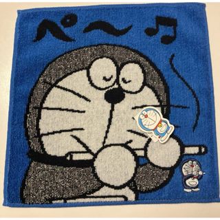 ドラエモン(ドラえもん)の新品　ドラえもん　ペー　ハンドタオル　タオルハンカチ　ギフト　ブルー(ハンカチ)