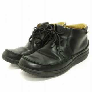 リーガル(REGAL)のリーガル WALKER ブーツ ショート ゴアテックス レザー 黒 23.5㎝(ブーツ)