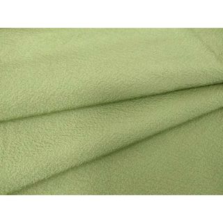 平和屋着物▽上質な色無地　単衣　薄萌葱色　正絹　逸品　DAAT9485az(着物)