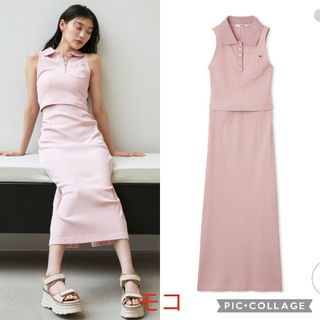 スナイデル(SNIDEL)の新品タグ付　ポロカットセット　ピンク　S SNIDEL(セット/コーデ)