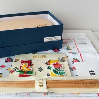 フェイラー(FEILER)のフェイラー  ハイジ曲げわっぱ・ランチクロス ・ランチ ベルト・お箸のセット(弁当用品)