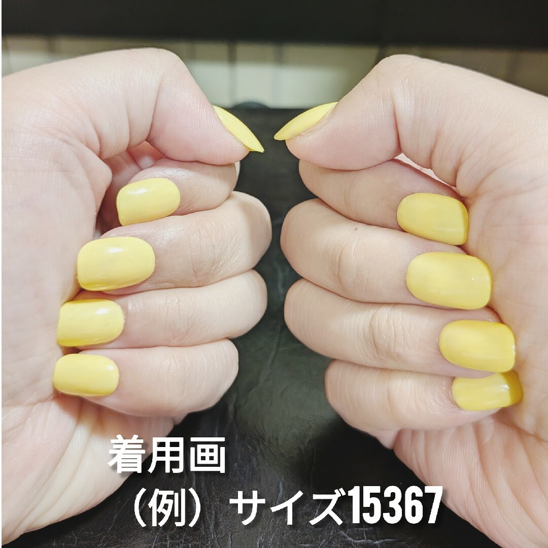 ネイルチップ☆ベリーショートフラッフィーグリーンチェック柄夏#264 ハンドメイドのアクセサリー(ネイルチップ)の商品写真