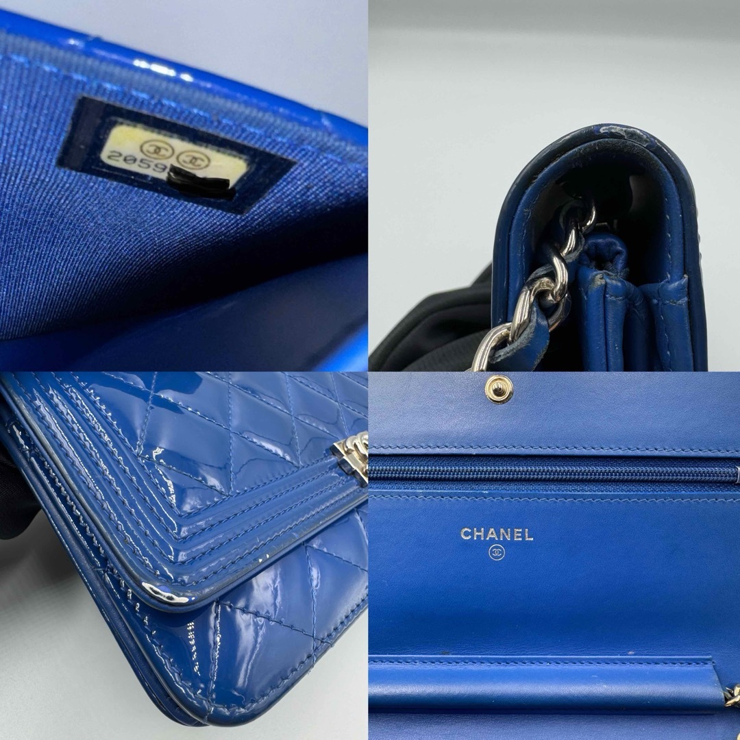 大人気 CHANEL ボーイシャネル チェーンウォレット シルバー金具 CHANEL シャネル ボーイシャネル シルバー金具 赤 レッド