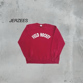 ジャージーズ(JERZEES)の希少　80s JERZEES スウェット　レッド　USA製 Lサイズ アメカジ(スウェット)