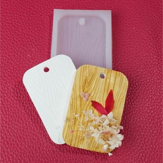 ハンドメイド シリコンモールド サシェ型 木目(各種パーツ)