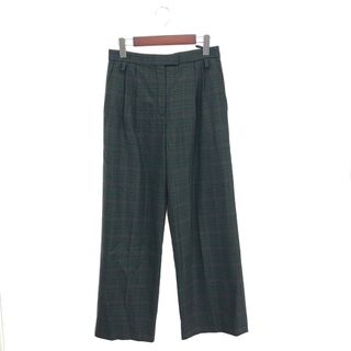 エルメス(HERMES)のHERMES エルメス チェック柄 パンツ サイズ:34  カーキ ウール レディース 　240001153010(その他)