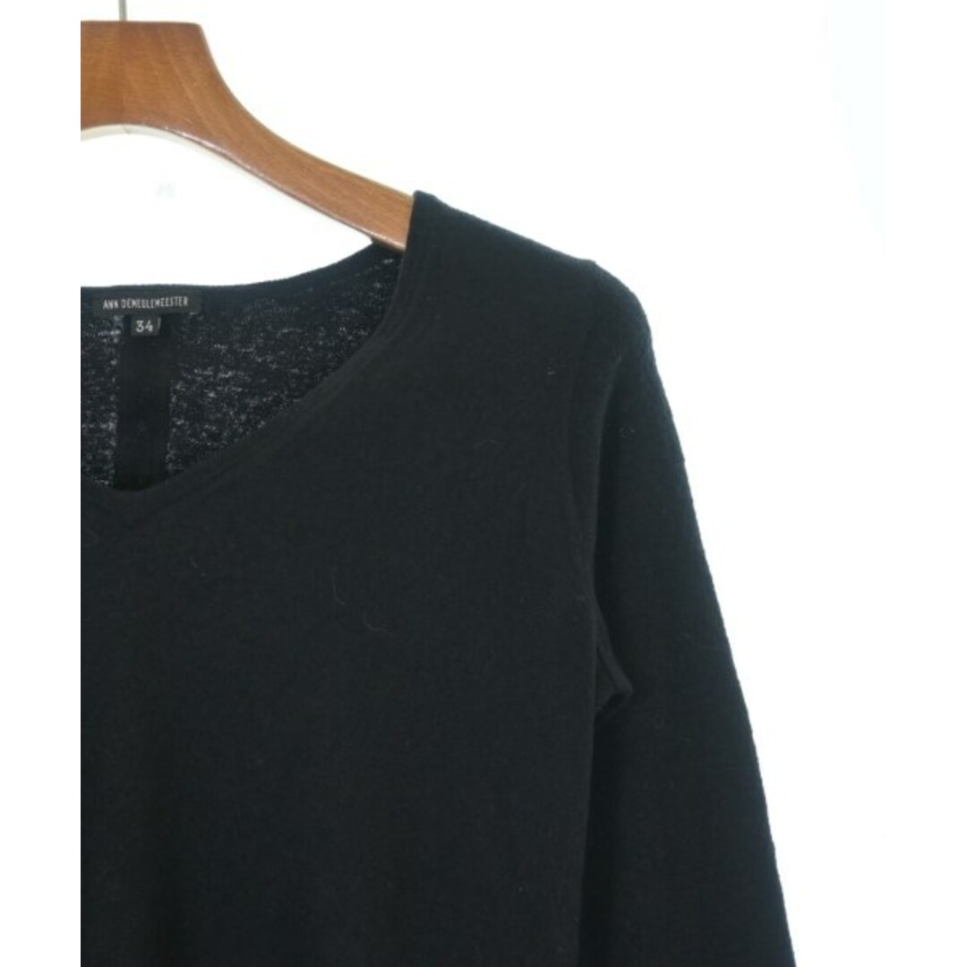 希少　本人期　ANN DEMEULEMEESTER ニット ブラック　ローゲージ 希少 本人期 ANN DEMEULEMEESTER ニット ブラック ローゲージ