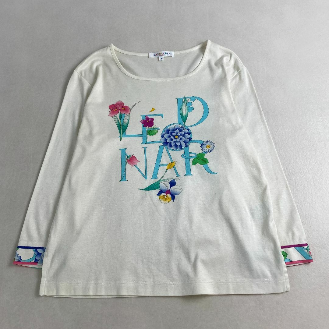 LEONARD FASHION レオナール Mハイネック長袖カットソー ブラウン LEONARD FASHION レオナール Mハイネック長袖カットソー