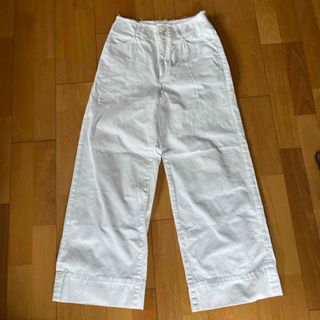 スピックアンドスパン(Spick & Span)のSPICK AND SPAN  チノワイドパンツ   白(カジュアルパンツ)