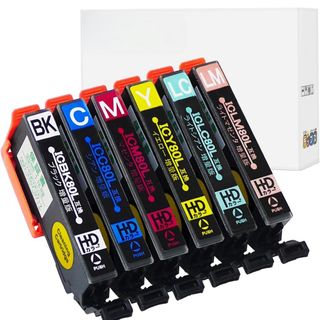 互換洗浄カートリッジ　エプソン　6色セット　IC80L　とうもろこし互換(PC周辺機器)