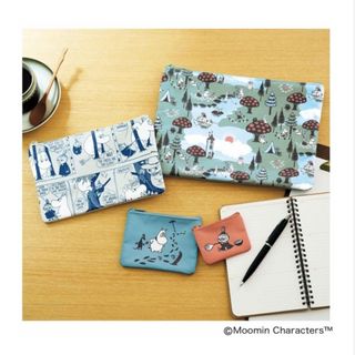 ムーミン(MOOMIN)のリンネル【付録】 MOOMIN マルチに使える4種のフラットポーチセット(ポーチ)