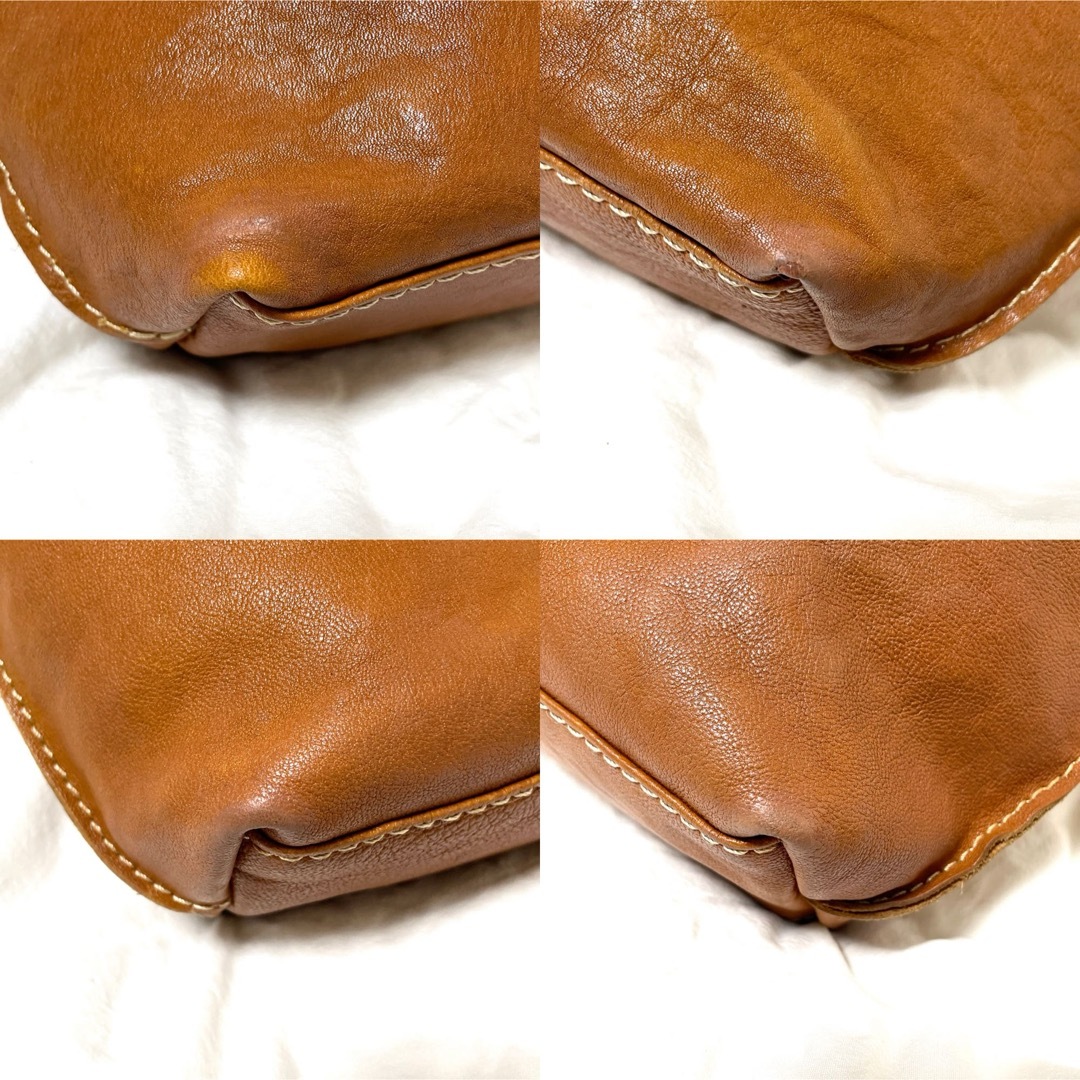 Ain Soph(アインソフ)の【Ain Soph】トートバッグ　本革／ゴートヌメ　キャメル　アインソフ レディースのバッグ(トートバッグ)の商品写真
