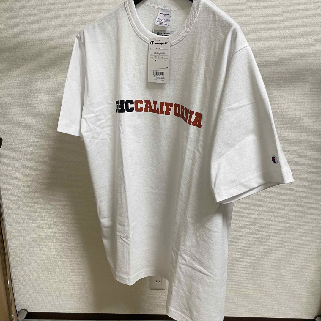 Ron Herman(ロンハーマン)のRHC × Champion カリフォルニア USA Tee【L】Tシャツ 黒 メンズのトップス(Tシャツ/カットソー(半袖/袖なし))の商品写真