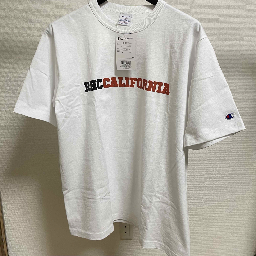 Ron Herman(ロンハーマン)のRHC × Champion カリフォルニア USA Tee【L】Tシャツ 黒 メンズのトップス(Tシャツ/カットソー(半袖/袖なし))の商品写真