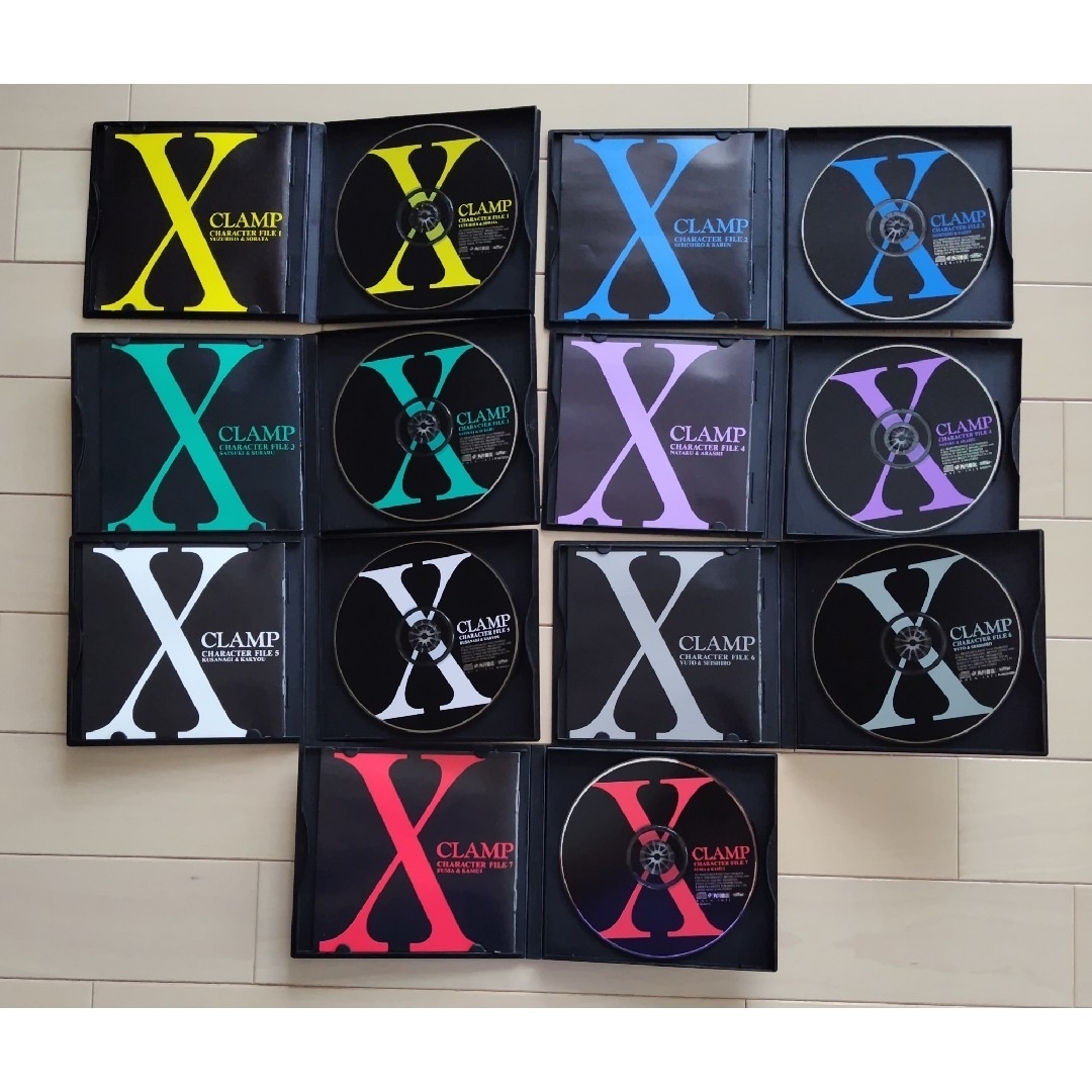 X キャラクターファイル 7枚セット CLAMP エンタメ/ホビーのCD(CDブック)の商品写真