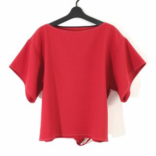 MM6 18AW ボートネックベルテッドプルオーバー / ブラウス(シャツ/ブラウス(半袖/袖なし))
