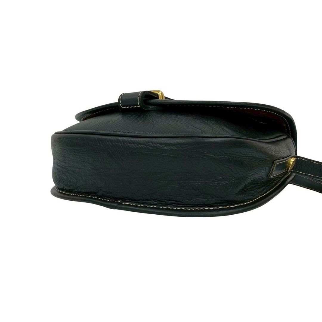 極 美品 ロエベ アナグラム ロゴ レザー ショルダーバッグ ポシェット 茶 LOEWE - 極 美品 LOEWE ロエベ ヴィンテージ アナグラム ロゴ